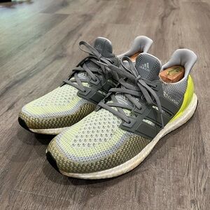 adidas ultra boost Men’s Sneakers Gray and Yellow Green